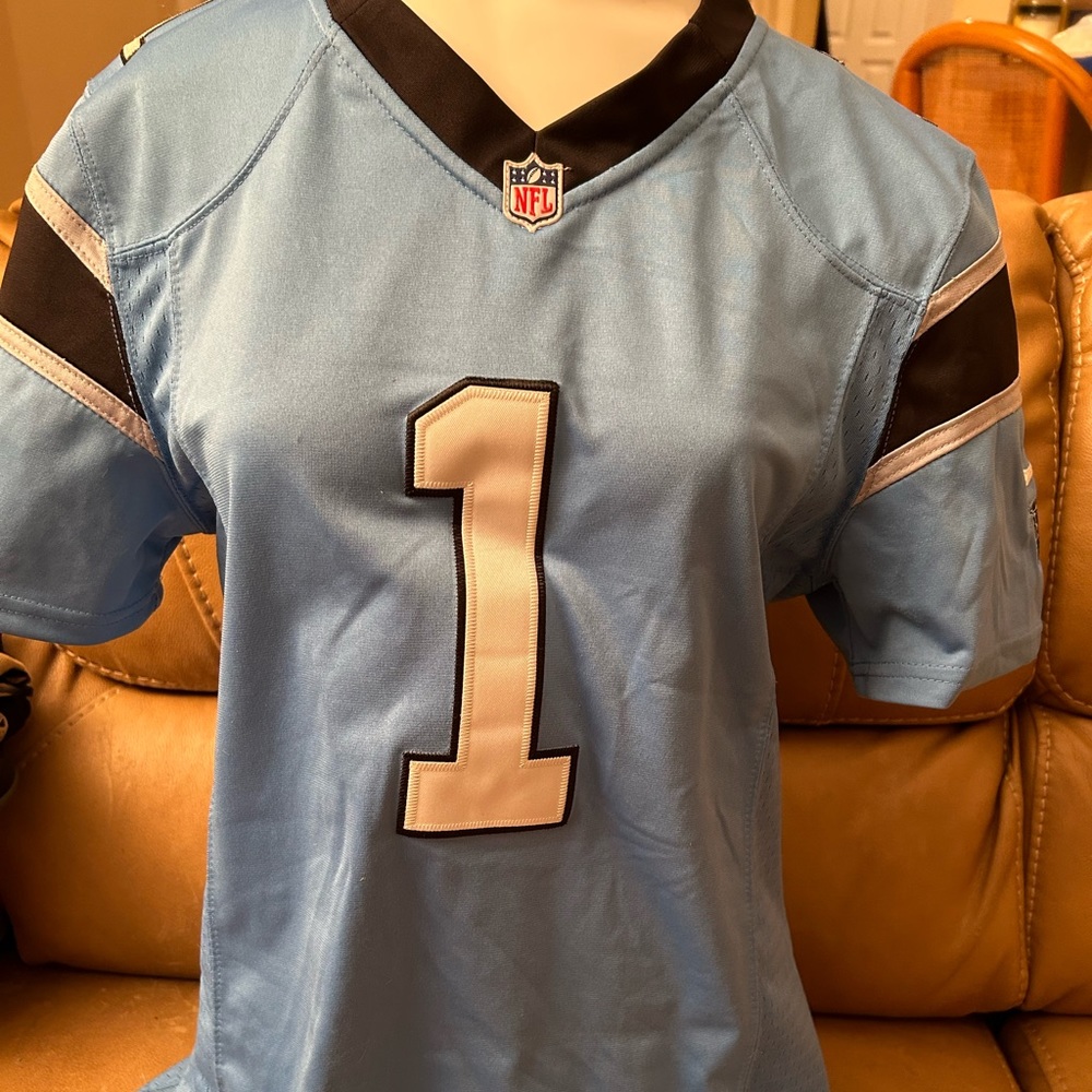 Youth XL 18-20 On Field Newton jersey Detroit Lions